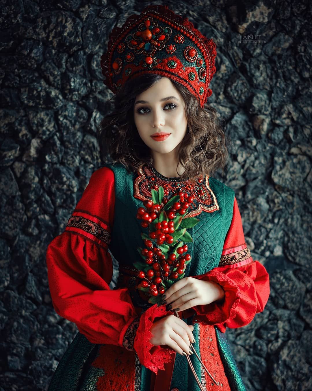 Nude girl Women in Slavic costumes in Sonnam